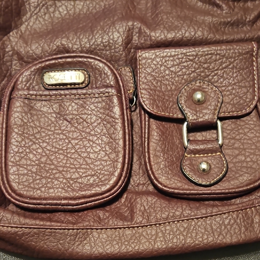 Rosetti Brown Crossbody Bag with Vintage Leather Finish - Picture 3 of 9